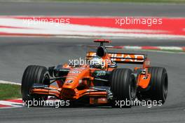 11.05.2007 Barcelona, Spain,  Adrian Sutil (GER), Spyker F1 Team, F8-VII - Formula 1 World Championship, Rd 4, Spanish Grand Prix, Friday Practice