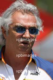 11.05.2007 Barcelona, Spain,  Flavio Briatore (ITA), Renault F1 Team, Team Chief, Managing Director - Formula 1 World Championship, Rd 4, Spanish Grand Prix, Friday Practice