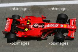 11.05.2007 Barcelona, Spain,  Kimi Raikkonen (FIN), Räikkönen, Scuderia Ferrari, F2007 - Formula 1 World Championship, Rd 4, Spanish Grand Prix, Friday Practice