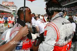 13.05.2007 Barcelona, Spain,  Lewis Hamilton (GBR), McLaren Mercedes - Formula 1 World Championship, Rd 4, Spanish Grand Prix, Sunday Pre-Race Grid