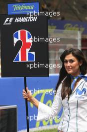 13.05.2007 Barcelona, Spain,  Grid girl - Formula 1 World Championship, Rd 4, Spanish Grand Prix, Sunday Grid Girl