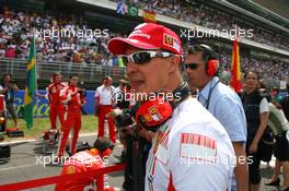 13.05.2007 Barcelona, Spain,  Michael Schumacher (GER), Scuderia Ferrari, Advisor, on the grid - Formula 1 World Championship, Rd 4, Spanish Grand Prix, Sunday Pre-Race Grid