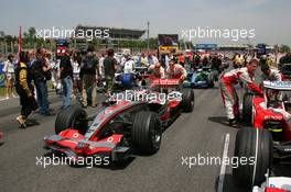 13.05.2007 Barcelona, Spain,  Fernando Alonso (ESP), McLaren Mercedes - Formula 1 World Championship, Rd 4, Spanish Grand Prix, Sunday Pre-Race Grid