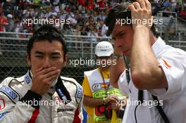 13.05.2007 Barcelona, Spain,  Takuma Sato (JPN), Super Aguri F1 - Formula 1 World Championship, Rd 4, Spanish Grand Prix, Sunday Pre-Race Grid