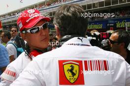 13.05.2007 Barcelona, Spain,  Michael Schumacher (GER), Scuderia Ferrari, Advisor, on the grid - Formula 1 World Championship, Rd 4, Spanish Grand Prix, Sunday Pre-Race Grid