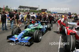 13.05.2007 Barcelona, Spain,  Jenson Button (GBR), Honda Racing F1 Team - Formula 1 World Championship, Rd 4, Spanish Grand Prix, Sunday Pre-Race Grid