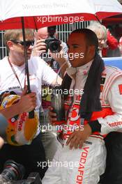 13.05.2007 Barcelona, Spain,  Lewis Hamilton (GBR), McLaren Mercedes - Formula 1 World Championship, Rd 4, Spanish Grand Prix, Sunday Pre-Race Grid