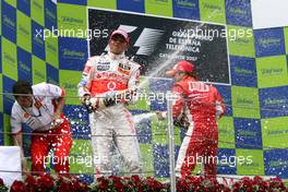 13.05.2007 Barcelona, Spain,  Lewis Hamilton (GBR), McLaren Mercedes - Formula 1 World Championship, Rd 4, Spanish Grand Prix, Sunday Podium