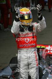 13.05.2007 Barcelona, Spain,  2nd place Lewis Hamilton (GBR), McLaren Mercedes - Formula 1 World Championship, Rd 4, Spanish Grand Prix, Sunday Podium