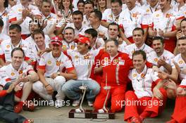 13.05.2007 Barcelona, Spain,  Michael Schumacher (GER), Scuderia Ferrari, Advisor, Felipe Massa (BRA), Scuderia Ferrari, Jean Todt (FRA), Scuderia Ferrari, Ferrari CEO - Formula 1 World Championship, Rd 4, Spanish Grand Prix, Sunday Podium