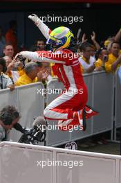 13.05.2007 Barcelona, Spain,  1st place Felipe Massa (BRA), Scuderia Ferrari - Formula 1 World Championship, Rd 4, Spanish Grand Prix, Sunday Podium