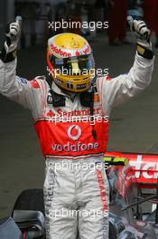 13.05.2007 Barcelona, Spain,  2nd place Lewis Hamilton (GBR), McLaren Mercedes - Formula 1 World Championship, Rd 4, Spanish Grand Prix, Sunday Podium