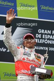 13.05.2007 Barcelona, Spain,  2nd, Lewis Hamilton (GBR), McLaren Mercedes - Formula 1 World Championship, Rd 4, Spanish Grand Prix, Sunday Podium