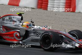 13.05.2007 Barcelona, Spain,  2nd place Lewis Hamilton (GBR), McLaren Mercedes - Formula 1 World Championship, Rd 4, Spanish Grand Prix, Sunday Podium