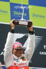 13.05.2007 Barcelona, Spain,  2nd, Lewis Hamilton (GBR), McLaren Mercedes - Formula 1 World Championship, Rd 4, Spanish Grand Prix, Sunday Podium