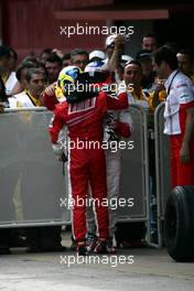 13.05.2007 Barcelona, Spain,  Felipe Massa (BRA), Scuderia Ferrari, Rubens Barrichello (BRA), Honda Racing F1 Team - Formula 1 World Championship, Rd 4, Spanish Grand Prix, Sunday Podium