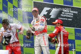 13.05.2007 Barcelona, Spain,  Lewis Hamilton (GBR), McLaren Mercedes - Formula 1 World Championship, Rd 4, Spanish Grand Prix, Sunday Podium