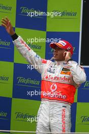 13.05.2007 Barcelona, Spain,  2nd place Lewis Hamilton (GBR), McLaren Mercedes - Formula 1 World Championship, Rd 4, Spanish Grand Prix, Sunday Podium