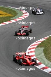 13.05.2007 Barcelona, Spain,  Kimi Raikkonen (FIN), Räikkönen, Scuderia Ferrari, F2007 - Formula 1 World Championship, Rd 4, Spanish Grand Prix, Sunday Race