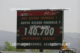 13.05.2007 Barcelona, Spain,  140,000 spectators at the circuit - Formula 1 World Championship, Rd 4, Spanish Grand Prix, Sunday Race