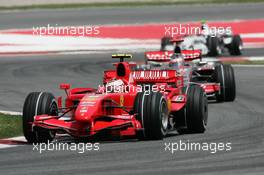 13.05.2007 Barcelona, Spain,  Kimi Raikkonen (FIN), Räikkönen, Scuderia Ferrari, F2007 - Formula 1 World Championship, Rd 4, Spanish Grand Prix, Sunday Race