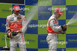 13.05.2007 Barcelona, Spain,  Lewis Hamilton (GBR), McLaren Mercedes and Fernando Alonso (ESP), McLaren Mercedes - Formula 1 World Championship, Rd 4, Spanish Grand Prix, Sunday Race