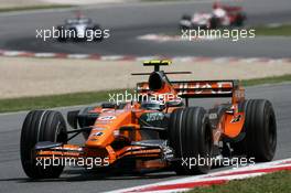 13.05.2007 Barcelona, Spain,  Christijan Albers (NED), Spyker F1 Team - Formula 1 World Championship, Rd 4, Spanish Grand Prix, Sunday Race