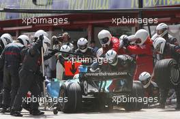 13.05.2007 Barcelona, Spain,  Rubens Barrichello (BRA), Honda Racing F1 Team, RA107 - Formula 1 World Championship, Rd 4, Spanish Grand Prix, Sunday Race