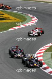 13.05.2007 Barcelona, Spain,  Mark Webber (AUS), Red Bull Racing, RB3 and David Coulthard (GBR), Red Bull Racing, RB3 - Formula 1 World Championship, Rd 4, Spanish Grand Prix, Sunday Race