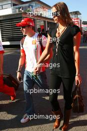 12.05.2007 Barcelona, Spain,  Kimi Raikkonen (FIN), Räikkönen, Scuderia Ferrari, Jennie Räikkönen (FIN, Jenny, Dahlmann, Model), Wife of Kimi Räikkönen  - Formula 1 World Championship, Rd 4, Spanish Grand Prix, Saturday