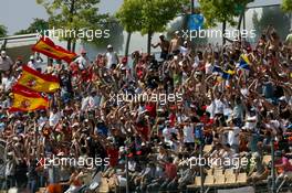 12.05.2007 Barcelona, Spain,  Fans in the grandstands - Formula 1 World Championship, Rd 4, Spanish Grand Prix, Saturday Qualifying