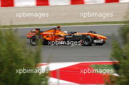 12.05.2007 Barcelona, Spain,  Adrian Sutil (GER), Spyker F1 Team, F8-VII - Formula 1 World Championship, Rd 4, Spanish Grand Prix, Saturday Qualifying