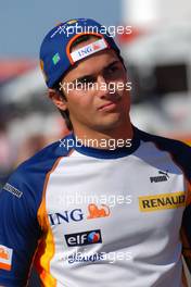 12.05.2007 Barcelona, Spain,  Nelson Piquet Jr (BRA), Test Driver, Renault F1 Team - Formula 1 World Championship, Rd 4, Spanish Grand Prix, Saturday