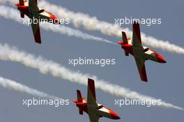 12.05.2007 Barcelona, Spain,  An air display at the circuit - Formula 1 World Championship, Rd 4, Spanish Grand Prix, Saturday Qualifying