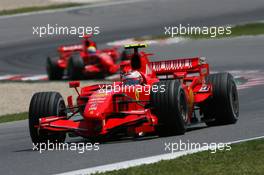 12.05.2007 Barcelona, Spain,  Kimi Raikkonen (FIN), Räikkönen, Scuderia Ferrari, F2007 - Formula 1 World Championship, Rd 4, Spanish Grand Prix, Saturday Qualifying