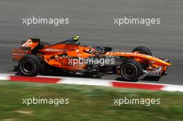 12.05.2007 Barcelona, Spain,  Christijan Albers (NED), Spyker F1 Team, F8-VII - Formula 1 World Championship, Rd 4, Spanish Grand Prix, Saturday Qualifying