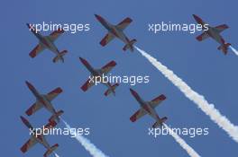 12.05.2007 Barcelona, Spain,  An air display at the circuit - Formula 1 World Championship, Rd 4, Spanish Grand Prix, Saturday Qualifying