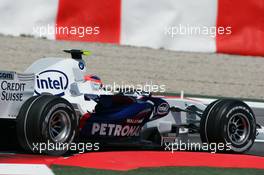 12.05.2007 Barcelona, Spain,  Robert Kubica (POL), BMW Sauber F1 Team, F1.07 - Formula 1 World Championship, Rd 4, Spanish Grand Prix, Saturday Qualifying