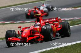 12.05.2007 Barcelona, Spain,  Kimi Raikkonen (FIN), Räikkönen, Scuderia Ferrari, F2007 - Formula 1 World Championship, Rd 4, Spanish Grand Prix, Saturday Qualifying