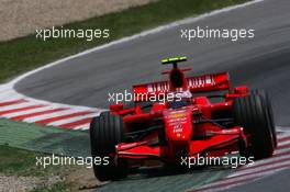 12.05.2007 Barcelona, Spain,  Kimi Raikkonen (FIN), Räikkönen, Scuderia Ferrari, F2007 - Formula 1 World Championship, Rd 4, Spanish Grand Prix, Saturday Qualifying