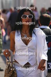 12.05.2007 Barcelona, Spain,  A girl in the paddock - Formula 1 World Championship, Rd 4, Spanish Grand Prix, Saturday