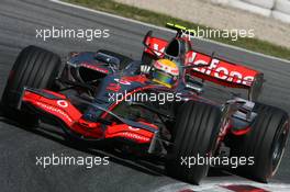 12.05.2007 Barcelona, Spain,  Lewis Hamilton (GBR), McLaren Mercedes, MP4-22 - Formula 1 World Championship, Rd 4, Spanish Grand Prix, Saturday Practice