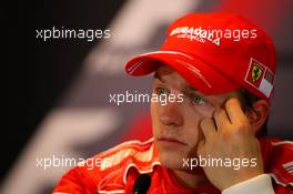 12.05.2007 Barcelona, Spain,  Kimi Raikkonen (FIN), Räikkönen, Scuderia Ferrari - Formula 1 World Championship, Rd 4, Spanish Grand Prix, Saturday Press Conference