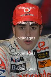 13.05.2007 Barcelona, Spain,  Fernando Alonso (ESP), McLaren Mercedes - Formula 1 World Championship, Rd 4, Spanish Grand Prix, Sunday Press Conference