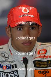 13.05.2007 Barcelona, Spain,  Lewis Hamilton (GBR), McLaren Mercedes - Formula 1 World Championship, Rd 4, Spanish Grand Prix, Sunday Press Conference