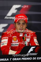 13.05.2007 Barcelona, Spain,  Felipe Massa (BRA), Scuderia Ferrari - Formula 1 World Championship, Rd 4, Spanish Grand Prix, Sunday Press Conference