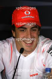 10.05.2007 Barcelona, Spain,  Fernando Alonso (ESP), McLaren Mercedes - Formula 1 World Championship, Rd 4, Spanish Grand Prix, Thursday Press Conference