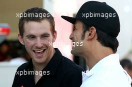 10.05.2007 Barcelona, Spain,  Scott Speed (USA), Scuderia Toro Rosso and Vitantonio Liuzzi (ITA), Scuderia Toro Rosso - Formula 1 World Championship, Rd 4, Spanish Grand Prix, Thursday