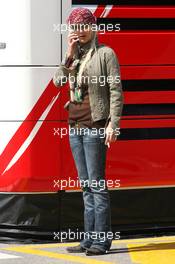 10.05.2007 Barcelona, Spain,  A girl in the paddock - Formula 1 World Championship, Rd 4, Spanish Grand Prix, Thursday