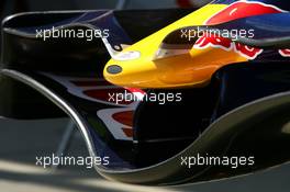 10.05.2007 Barcelona, Spain,  Red Bull Racing, RB3, Front wing - Formula 1 World Championship, Rd 4, Spanish Grand Prix, Thursday